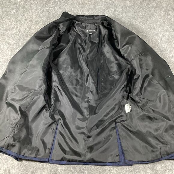 INC International Womens Jacquard Two Button Tuxedo Smoking Jacket Satin Small - Picture 14 of 16